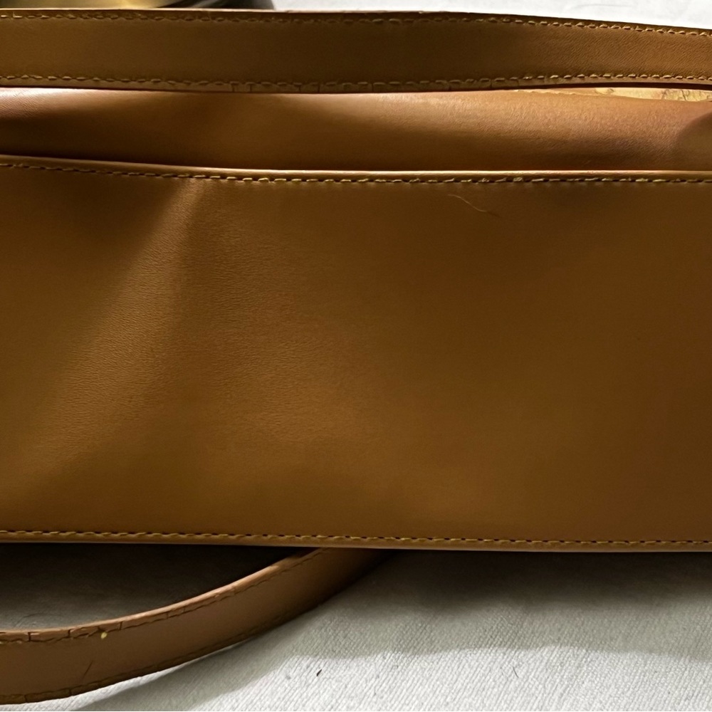 Vintage Allan Edward World Map Handbag Purse Shoulder Bag Large Tan - Picture 4 of 8